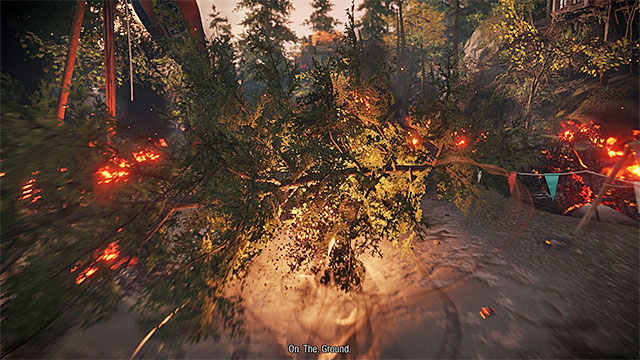 Use Smoke Dash to avoid fallen trees - Prologue: The Visitors - Walkthrough - inFamous: Second Son - Game Guide and Walkthrough