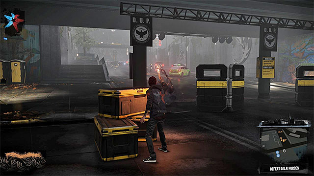 You can attack enemies from a distance or fight them in a melee - 1: Welcome to Seattle - Walkthrough - inFamous: Second Son - Game Guide and Walkthrough