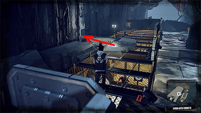 Stop at the bridge next to the cannon, wait for it to stop and then run to the other side - 15: Quid pro Quo - exploration of the prison - Walkthrough - inFamous: Second Son - Game Guide and Walkthrough