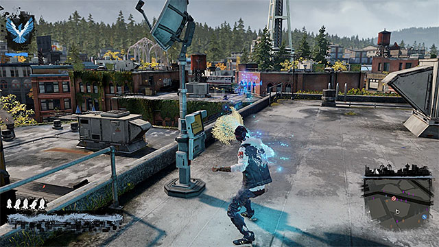 The Neon force regenerates by draining neon lights for power - Neon - Delsins powers - inFamous: Second Son - Game Guide and Walkthrough