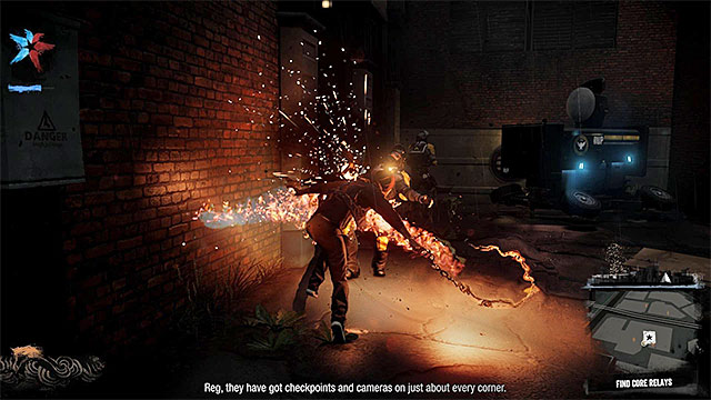 Melee is a good way of eliminating single enemies but, only of the ones that are not good in direct fights. - Melee - Delsins powers - inFamous: Second Son - Game Guide and Walkthrough