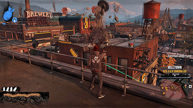 Destroy jammers - Belltown - more difficult activities - City - inFamous: Second Son - Game Guide and Walkthrough