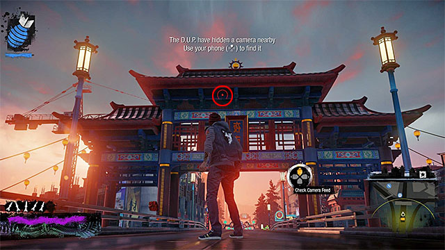 4) Hidden Camera 2 - Go to the starting point of this activity, located in the northern part of the Lantern District - Lantern District - more difficult activities - City - inFamous: Second Son - Game Guide and Walkthrough