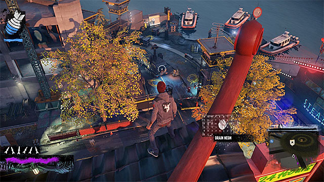 Sneak peek at the enemy base - Lantern District - more difficult activities - City - inFamous: Second Son - Game Guide and Walkthrough