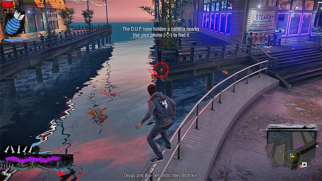 5) Hidden Camera 3 - Go to the starting point of this activity, located in the eastern part of the Lantern District - Lantern District - more difficult activities - City - inFamous: Second Son - Game Guide and Walkthrough