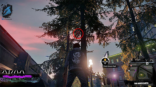 3) Hidden Camera - The camera you seek is in the place shown in the above screenshot - Waterfront - more difficult activities - City - inFamous: Second Son - Game Guide and Walkthrough