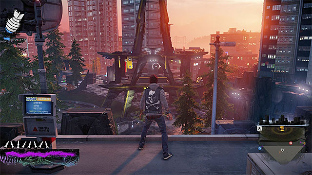 Sneak peek at the enemy base - Denny Park - more difficult activities - City - inFamous: Second Son - Game Guide and Walkthrough