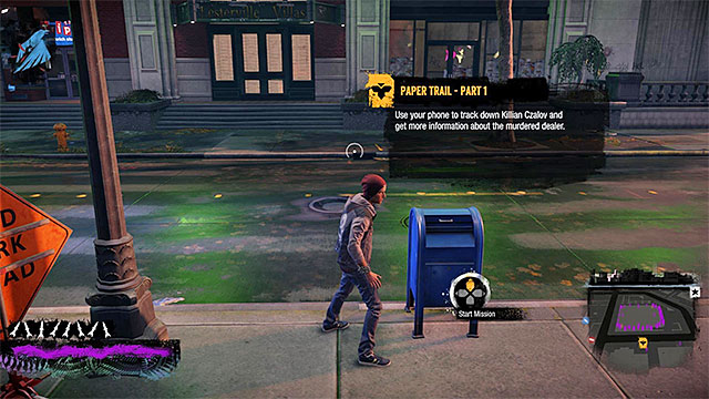 Go to the marker in the south-west corner of Paramount district and interact with it in order to enter the inFamous Paper Trail website - Chapter 1, part 2 - things to do in the game - inFamous Paper Trail - inFamous: Second Son - Game Guide and Walkthrough