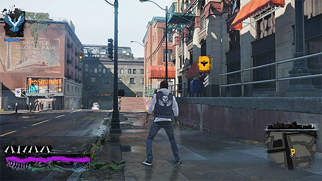 The starting point for the eighth mission of the inFamous Paper Trail - Chapter 3, part 2 - things to do in the game - inFamous Paper Trail - inFamous: Second Son - Game Guide and Walkthrough