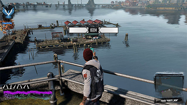 The game will now start the process of tracking down the person that you are looking for and, if you want to use the phones readings, you first need to reach the rooftop of one of the buildings - Chapter 4, part 3 - things to do in the game - inFamous Paper Trail - inFamous: Second Son - Game Guide and Walkthrough