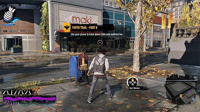 The starting point for the eighteenth mission of the inFamous Paper Trail - Chapter 6, part 3 - things to do in the game - inFamous Paper Trail - inFamous: Second Son - Game Guide and Walkthrough
