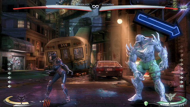 At the right edge of the arena there's hydrant - Gotham - Arenas - Injustice: Gods Among Us - Game Guide and Walkthrough