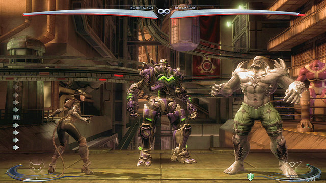 In the middle of the arena there's a robot - Strykers Island - Arenas - Injustice: Gods Among Us - Game Guide and Walkthrough