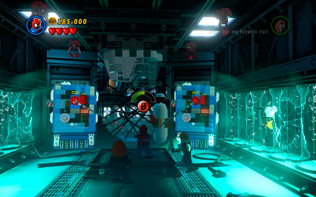 Move forward and wait for a cut-scene - Exploratory Laboratory - Walkthrough - LEGO Marvel Super Heroes - Game Guide and Walkthrough