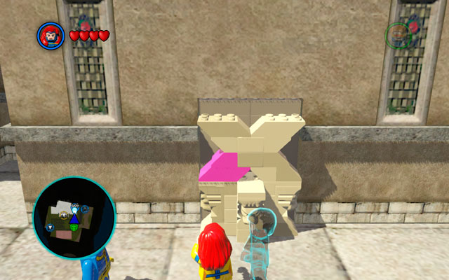 Turn right and approach to the violet bricks - X-Mansion - Walkthrough - LEGO Marvel Super Heroes - Game Guide and Walkthrough