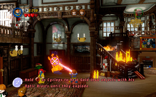 The main goal of this mission is to rescue all students terrorized by Magneto's thugs - Juggernauts and Crosses - Walkthrough - LEGO Marvel Super Heroes - Game Guide and Walkthrough