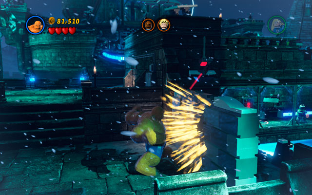 Defeat all opponents, then switch into the Thing and collapse the wall on the right - Doctor in the House - Walkthrough - LEGO Marvel Super Heroes - Game Guide and Walkthrough