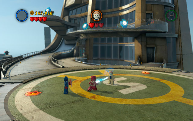 The struggle is very schematic - defeat all minions first, then wait for Mandarin to take control over your character - Mandarin & Aldrich Killian - Boss fights - LEGO Marvel Super Heroes - Game Guide and Walkthrough