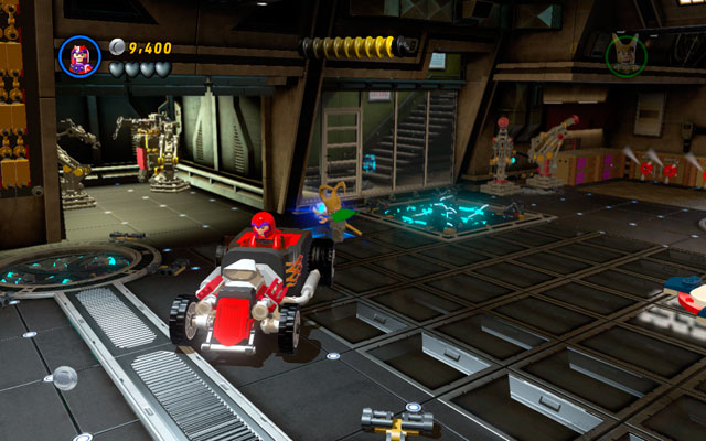 After the beginning of the mission choose any flying character and fly to the right part of the location - Rebooted, Resuited - Minikit Sets - LEGO Marvel Super Heroes - Game Guide and Walkthrough