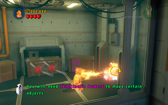 Second is located on the other side of the same lift pit - in the room behind two blue-and-white walls - Rebooted, Resuited - Minikit Sets - LEGO Marvel Super Heroes - Game Guide and Walkthrough