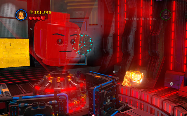 The last statue is located in the room with Jarvis head - Rebooted, Resuited - Minikit Sets - LEGO Marvel Super Heroes - Game Guide and Walkthrough