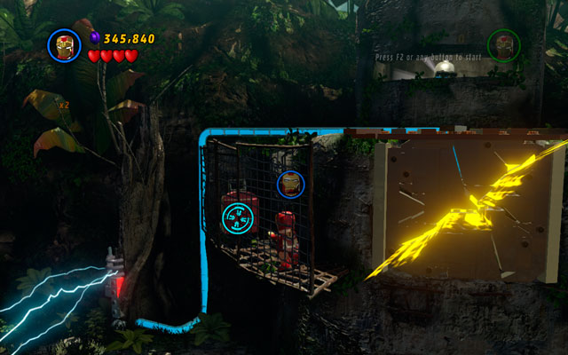 The last trunk is hidden in the bunker at the end of this stage, on the left - Rapturous Rise - Minikit Sets - LEGO Marvel Super Heroes - Game Guide and Walkthrough