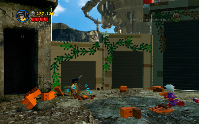 The last pumpkin can be found on the same stage, in the upper-left corner - Rapturous Rise - Minikit Sets - LEGO Marvel Super Heroes - Game Guide and Walkthrough