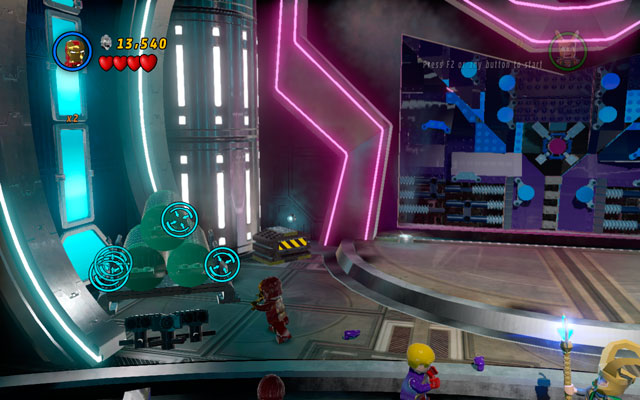 In the same location three barrel racks are hidden (one on the left, two on the right) - destroy them to obtain a minikit - Magnetic Personality - Minikit Sets - LEGO Marvel Super Heroes - Game Guide and Walkthrough