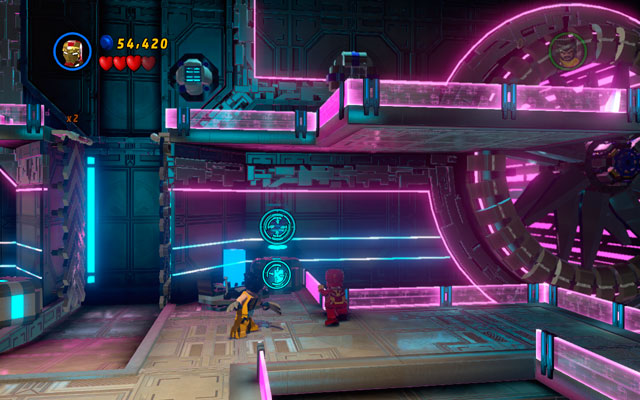 The last Magneto figure is placed in the platform on the right from the huge turbine - A Doom With a View - Minikit Sets - LEGO Marvel Super Heroes - Game Guide and Walkthrough