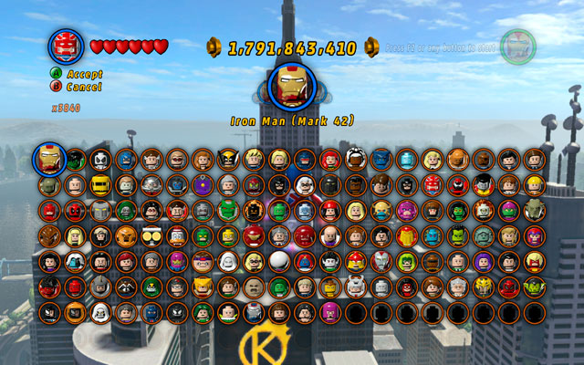 This is the overview of all Red Bricks - Red Bricks - LEGO Marvel Super Heroes - Game Guide and Walkthrough