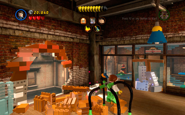 Your goal is to tidy up Daily Bugle building - Tabloid Tidy Up - Deadpool Bonus Missions: Walkthrough - LEGO Marvel Super Heroes - Game Guide and Walkthrough