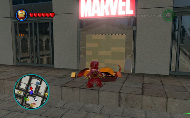 To begin this mission, you must go to the Marvel building - Nuff Said - Deadpool Bonus Missions: Walkthrough - LEGO Marvel Super Heroes - Game Guide and Walkthrough