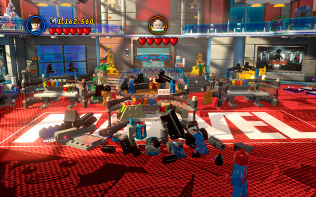 In the second room destroy all the nearby furniture and use the debris to create a bird house for Vulture - Nuff Said - Deadpool Bonus Missions: Walkthrough - LEGO Marvel Super Heroes - Game Guide and Walkthrough