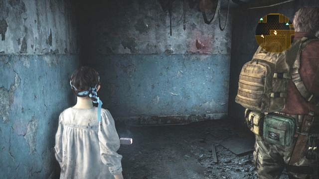 A mist rising above the ground and a nearby brick mean that Natalie is looking at an insect larva. - Collectibles - Resident Evil: Revelations 2 - Game Guide and Walkthrough