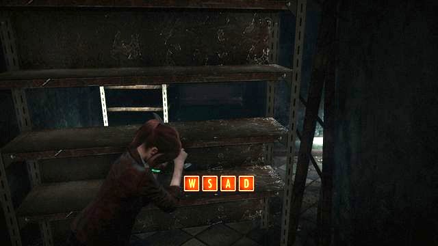 While moving the obstacle, you will be attacked by your first opponent. - Escape the facility - Penal Colony - Claire - Resident Evil: Revelations 2 - Game Guide and Walkthrough