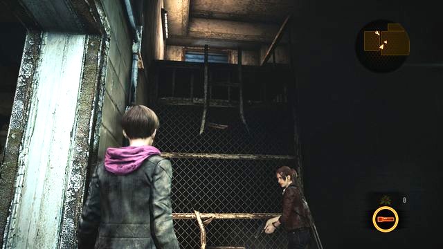 Give a boost to Moira, at the ladder and open the door for Claire, as that character. - Escape the facility - activate power supply - Penal Colony - Claire - Resident Evil: Revelations 2 - Game Guide and Walkthrough