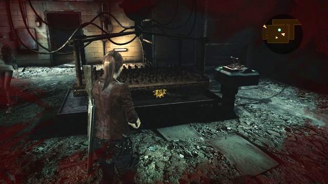 Use the lever and pick up the gear. - Escape the facility - activate the mechanism - Penal Colony - Claire - Resident Evil: Revelations 2 - Game Guide and Walkthrough