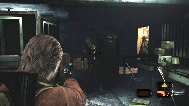 Prepare to be attacked by several mutated opponents. - Cross the building - Penal Colony - Barry - Resident Evil: Revelations 2 - Game Guide and Walkthrough