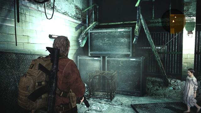 Then, walk to the left side of the room, where you find a crate behind the wall - Cross the building - Penal Colony - Barry - Resident Evil: Revelations 2 - Game Guide and Walkthrough
