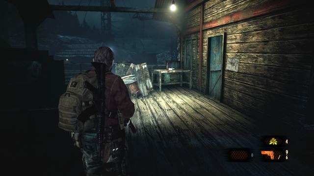 Before you proceed, pick the items and upgrade your weapons (the table in the building) - Find another way - Penal Colony - Barry - Resident Evil: Revelations 2 - Game Guide and Walkthrough