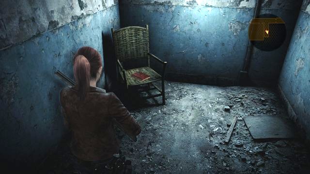 In the main part of the prison and in front of the door that requires the gear to open, turn right - Penal Colony - Claire - Documents - Resident Evil: Revelations 2 - Game Guide and Walkthrough