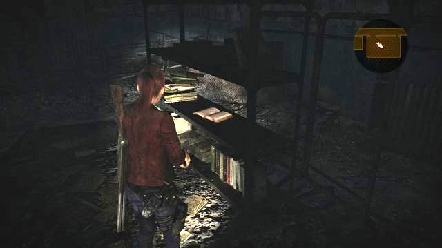 In the upper part of the prison, after you find the previous one, follow the narrow corridor into a big room - Penal Colony - Claire - Documents - Resident Evil: Revelations 2 - Game Guide and Walkthrough