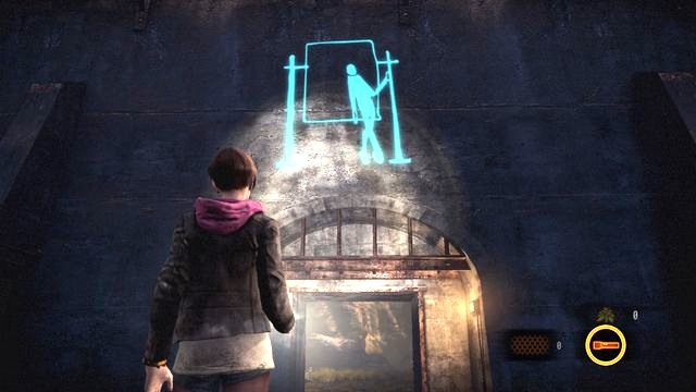 Right after you leave the prison, look up, over the concrete gate - Kafka Drawings (Moira) - Penal Colony - Resident Evil: Revelations 2 - Game Guide and Walkthrough