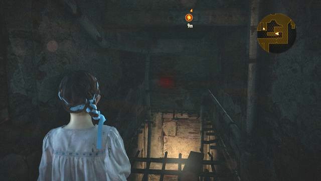 When you are squeezing through between walls, as Natalie, to open the passage for Barry (the last cell to the right, above) you run into a mist, by the path down - Insect Larvae (Natalie) - Penal Colony - Resident Evil: Revelations 2 - Game Guide and Walkthrough