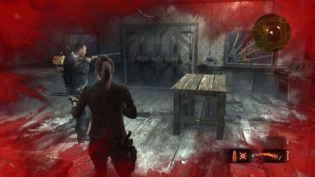 As quickly as possible, shoot the opponents trying to force the bars in the windows. - Disable the alarm - Contemplation- Claire - Resident Evil: Revelations 2 - Game Guide and Walkthrough