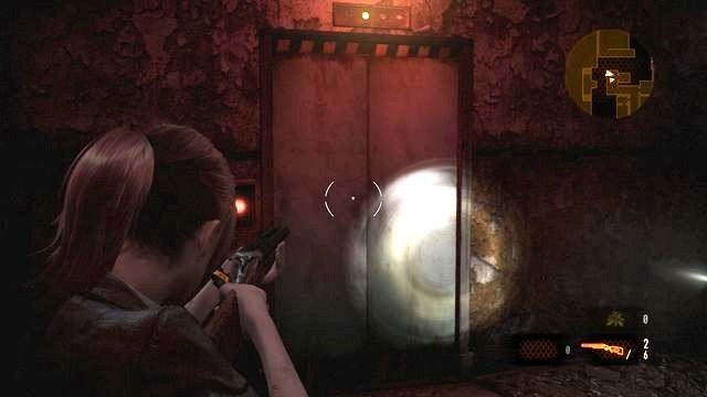 Just as your experience teaches you, prepare before you open the elevator. - Go to the tower - Contemplation- Claire - Resident Evil: Revelations 2 - Game Guide and Walkthrough
