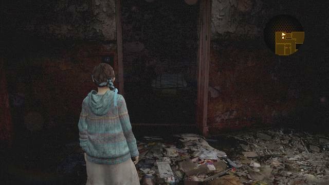 The passage to the room with the flying dragonfly. - Go to the tower - cont. - Contemplation - Barry - Resident Evil: Revelations 2 - Game Guide and Walkthrough
