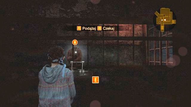 Natalie opens doors for Barry, and joins him across the small hole to the left of the grate. - Go to the tower - cont. - Contemplation - Barry - Resident Evil: Revelations 2 - Game Guide and Walkthrough