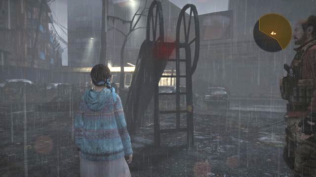 Right after you leave the storage, where you have been attacked by a mutant spewing larvae, you will walk into a small square - Insect larvae (Natalie) - Contemplation - Resident Evil: Revelations 2 - Game Guide and Walkthrough