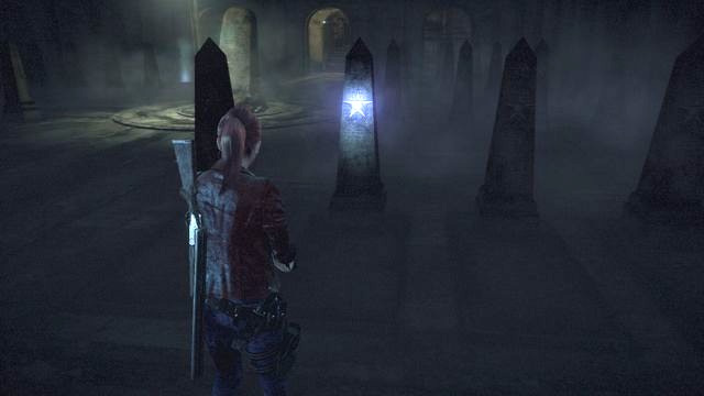 If you make a mistake, you have to start over. Activated tombstone will start to shine. - Go to higher level - the Tomb - Judgement - Claire - Resident Evil: Revelations 2 - Game Guide and Walkthrough